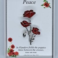 3 Poppies Brooch