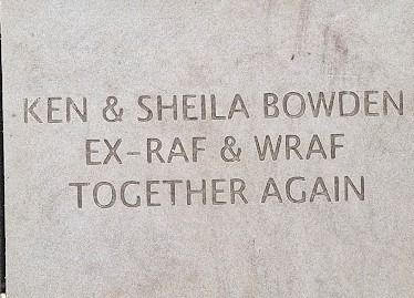 Colour photo of a memorial stone