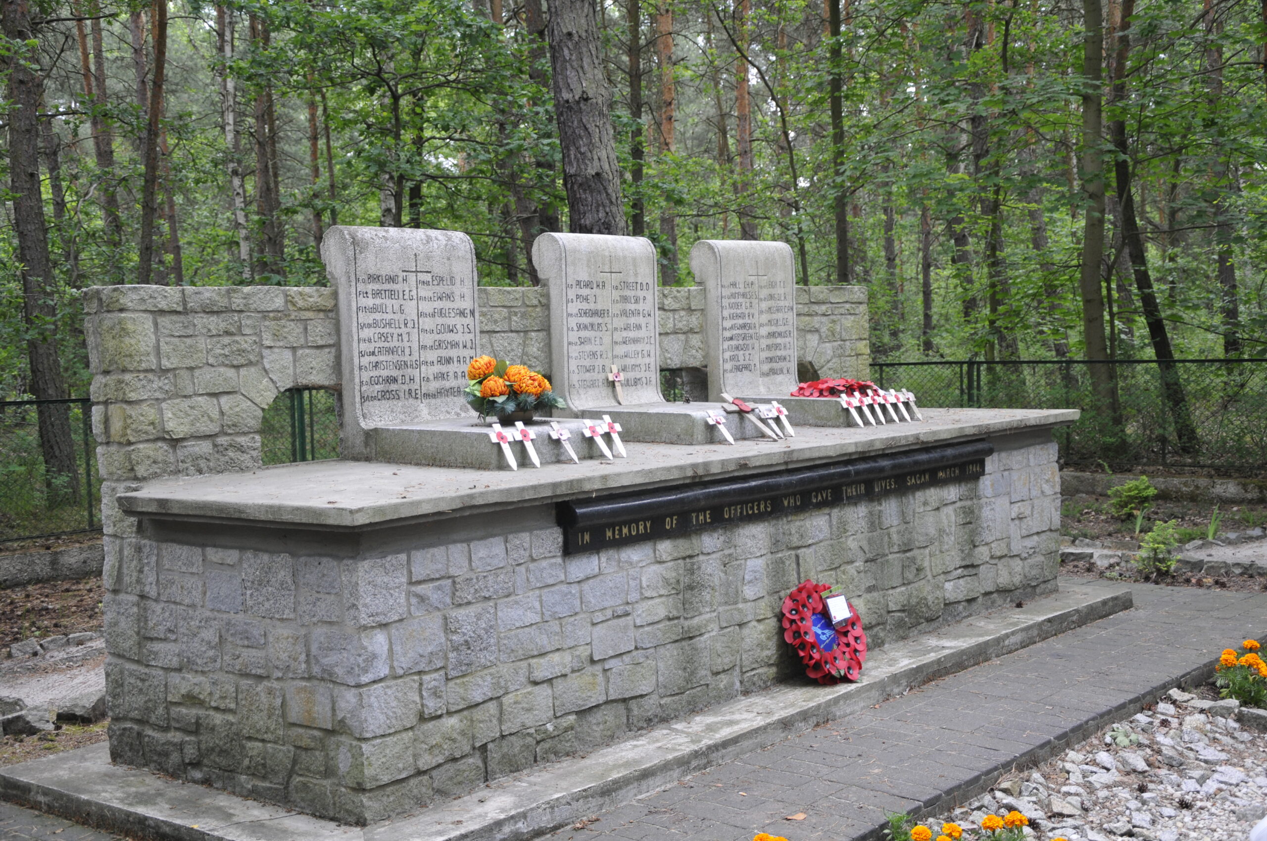 A mausoleum to those shot in the Great Escape