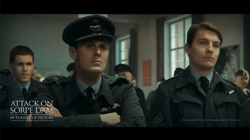 Crew ready for briefing for Operation Chastise